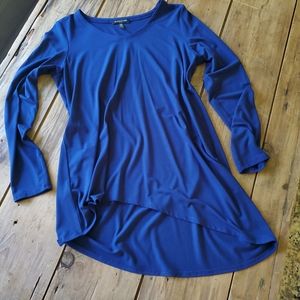 Eileen Fisher Women's Long Sleeve Asymmetrical Tunic Top Size Petite Medium